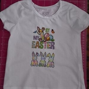 Toddlers White My 1st Easter Graphic Tee